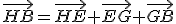 \vec{HB}=\vec{HE}+\vec{EG}+\vec{GB}