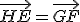 \vec{HE}=\vec{GF}