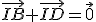 \vec{IB}+\vec{ID}=\vec{0}
