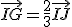 \vec{IG} = \frac{2}{3}\vec{IJ}