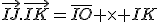 \vec{IJ}.\vec{IK}=\bar{IO} \times IK