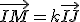 \vec{IM}=k\vec{IJ}