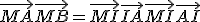 \vec{MA} + \vec{MB}= \vec{MI} + \vec{IA} + \vec{MI} + \vec{AI}