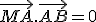 \vec{MA}.\vec{AB}=0