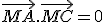\vec{MA}.\vec{MC}=0