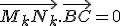\vec{M_kN_k}.\vec{BC}=0