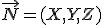 \vec{N}=(X,Y,Z)