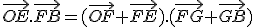 \vec{OE}.\vec{FB}=(\vec{OF}+\vec{FE}).(\vec{FG}+\vec{GB})
