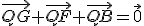 \vec{QG}+\vec{QF}+\vec{QB}=\vec{0}