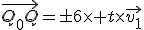 \vec{Q_0Q}=\pm6\times t\times\vec{v_1}