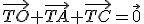 \vec{TO}+\vec{TA}+\vec{TC}=\vec0