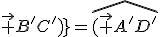\widehat{(\vec {B'D'};\vec {B'C'})}=\widehat{(\vec {A'D'};\vec {A'C'})}