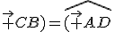 \widehat{(\vec {AD};\vec {CB})=\widehat{(\vec {AD};\vec {AC}+\widehat{(\vec {AC};\vec {CA})\widehat{(\vec {CA};\vec {CB})