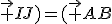 (\vec {AB};\vec {IJ})=(\vec {AB};\vec {AC})+(\vec {AC};\vec {IC})+(\vec {IC};\vec {ID})+(\vec {ID};\vec {IJ})=\theta +0+\frac{\pi}{2}+
 \\ +(\vec {ID};\vec {IJ})=\theta +0+\frac{\pi}{2}+(\vec {DJ};\vec {DI})