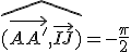 \widehat{(\vec{AA'},\vec{IJ})}=-\frac{\pi}{2}