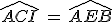 \widehat{ACI}\,=\,\widehat{AEB}