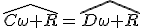 \widehat{C\omega R}=\widehat{D\omega R}