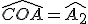 \widehat{COA}=\widehat{A_2}