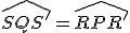 \widehat{SQS'}=\widehat{RPR'}