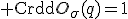 {\rm Card}O_\sigma(q)=1