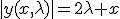 |y(x,\lambda)|=2\lambda x