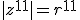 |z^{11}|=r^{11}
