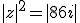 |z|^2 = |8+6i|