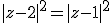 |z-2|^2=|z-1|^2