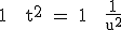 &nbsp;&nbsp; \rm \large 1 + t^2 = 1 + \frac{1}{u^2}&nbsp;&nbsp; =&nbsp;&nbsp; \frac{u^2 + 1}{u^2}
