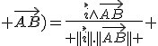 3$\rm en tout cas je mets ma solution :\\sin(\vec{i} ; \vec{AB})=\frac{\vec{i}\wedge\vec{AB}}{ ||\vec{i}||.||\vec{AB}|| } 