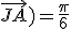 (\vec{JM} ; \vec{JA}) = \frac{\pi}{6}