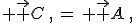  \vec {CH\,}\,=\, \vec {AC\,}