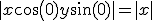 \forall (x,y) \in {\mathbb R}^2, \hspace{10x}\relstack{\sup}{ t \in {\mathbb R} } |x \cos t + y \sin(2t)| \; \ge \; |x \cos\(0) + y \sin(0)|=|x|