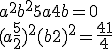  a^2 + b^2 + 5 a + 4 b = 0\\(a+\frac 5 2)^2+(b+2)^2=\frac {41}4