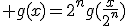  g(x)=2^ng(\frac{x}{2^n})