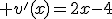  v'(x)=2x-4