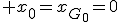 x_0=x_{G_0}=0