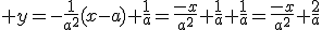  y=-\frac{1}{a^2}(x-a)+\frac{1}{a}=\frac{-x}{a^2}+\frac{1}{a}+\frac{1}{a}=\frac{-x}{a^2}+\frac{2}{a}