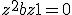  z^2 + bz + 1 = 0 