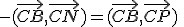 -(\vec{CB},\vec{CN})=(\vec{CB},\vec{CP})\;\;[2\pi]