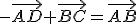 -\vec{AD}+\vec{BC}=\vec{AB}