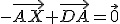 -\vec{AX}+\vec{DA}=\vec0