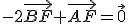 -2\vec{BF}+\vec{AF}=\vec{0}