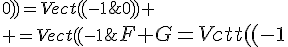 \Large{F+G=Vect((-1;1;0),(-1;0;1))+Vect((-1;1;0),(-2;1;0))
 \\ =Vect((-1;1;0),(-1;0;1),(-1;1;0),(-2;1;0))=Vect((-1;1;0),(-1;0;1),(-2;1;0))}