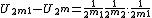 1$ U_{2^{m+1}} - U_{2^{m}} = \frac {1}{2^{m}+1} + \frac {1}{2^{m}+2} +.. + \frac {1}{2^{m+1}}