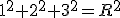 1^2+2^2+3^2=R^2