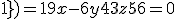4$\(\array{&x&y&z&1\\&-2&3&0&1\\&+9&2&-5&1\\&-3&7&1&1}\)=19x - 6y + 43z + 56 =0