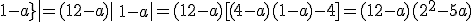 3$\rm\|\array{\\~&4-a&0&1\\&4&12-a&7\\&4&0&1-a}\|=(12-a)|\array{\\~&4-a&1\\&4&1-a}|=(12-a)[(4-a)(1-a)-4]=(12-a)(a^2-5a)