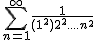 2$\Bigsum_{n=1}^\infty~\frac{1}{(1^2)+2^2+....+n^2} 
 \\ 