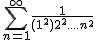 2$\Bigsum_{n=1}^\infty~\frac{1}{(1^2)+2^2+....+n^2}  \\ 